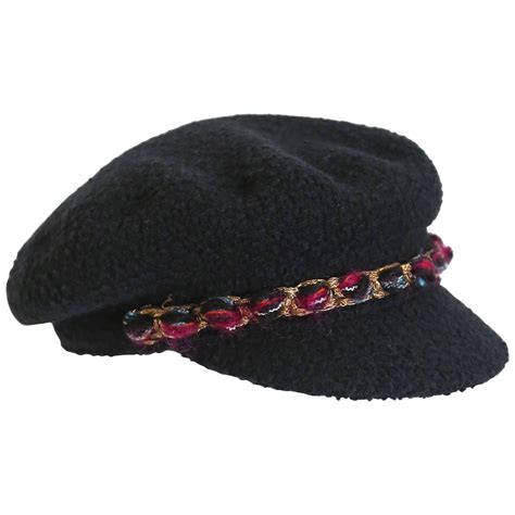 chanel newsboy cap